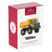 Tonka Mighty Dump Truck ornament packaging with red and white design
