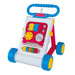 Colorful toy walker with Fisher Price logo on a white background