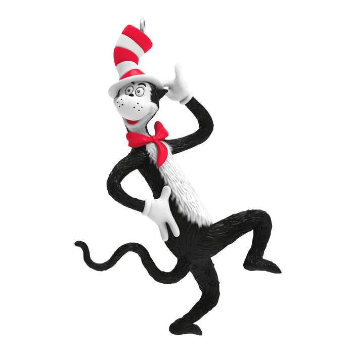 Cat in the Hat ornament on a white background