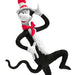 Cat in the Hat figurine from Dr. Seuss's books on a white background