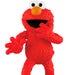 Red furry character with a large orange nose on a white background