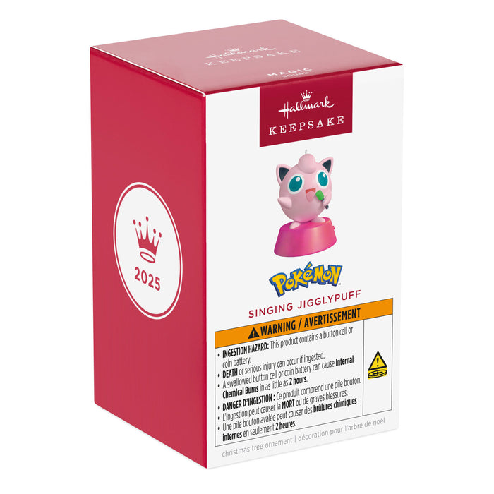 Pokémon Singing Jigglypuff 2025 Ornament With Sound