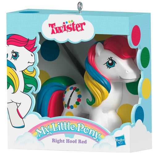 Hasbro® My Little Pony® Retro Twister® Right Hoof Red 2025 Ornament