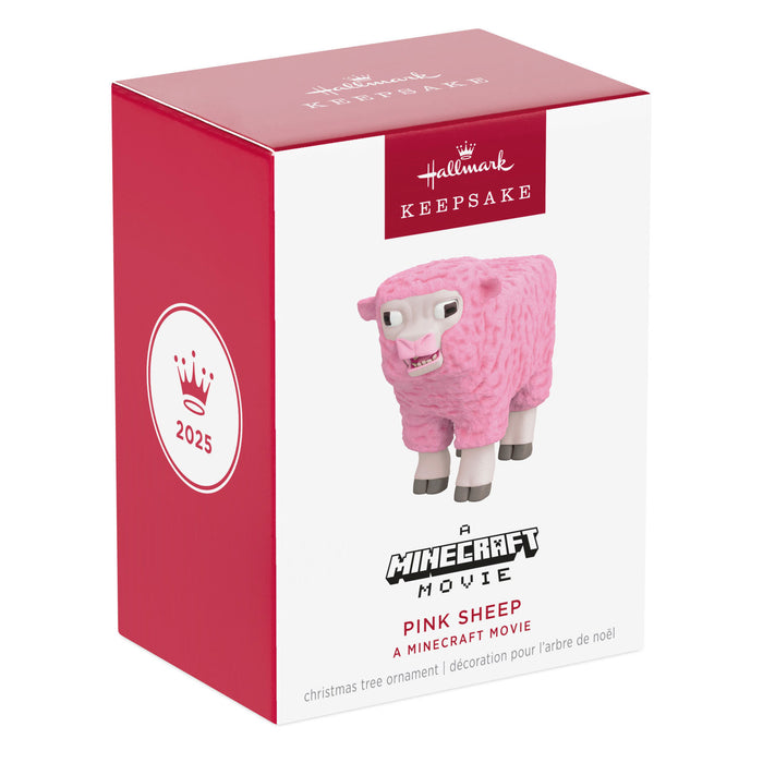 A Minecraft Movie Pink Sheep 2025 Ornament