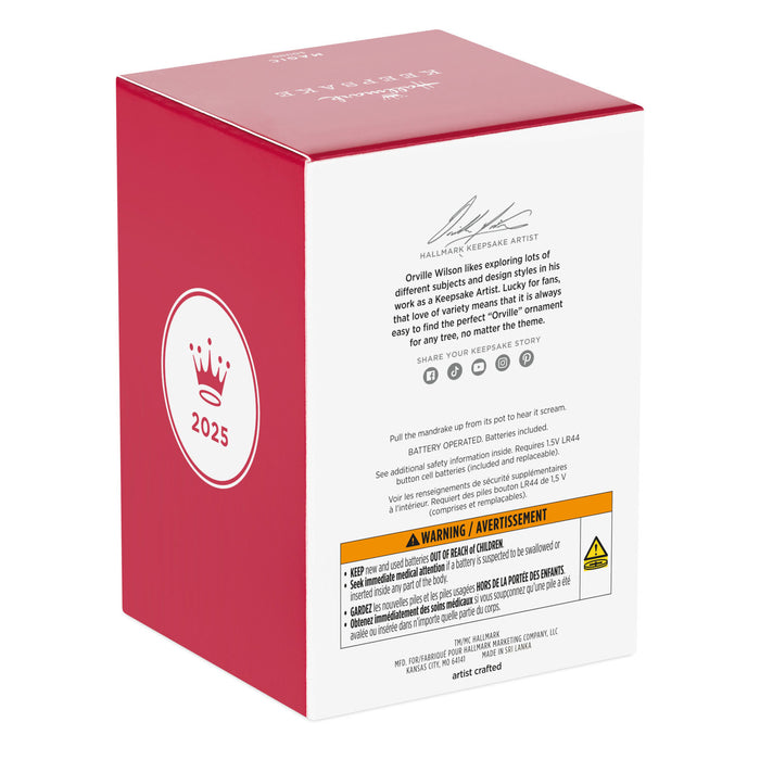 Harry Potter™ Mandrake™ 2025 Ornament With Sound