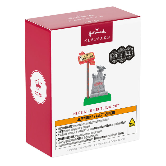 Beetlejuice™ Here Lies Beetlejuice™ 2025 Ornament With Light