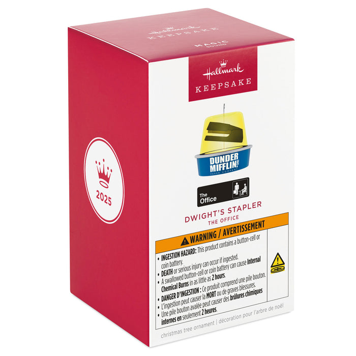 The Office Dwight's Stapler 2025 Ornament With Sound