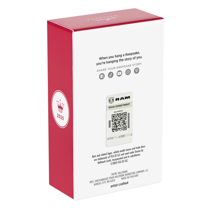 Yellowstone 2014 Ram 3500 2025 Ornament