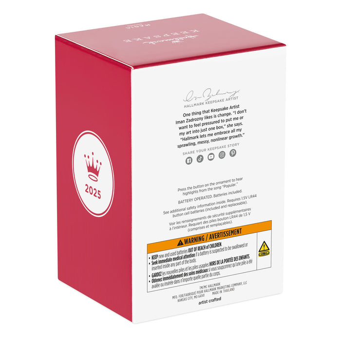 Wicked Popular Musical 2025 Ornament