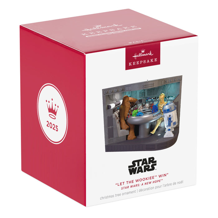 Star Wars: A New Hope™ "Let the Wookiee™ Win" 2025 Ornament With Video, Light and Sound