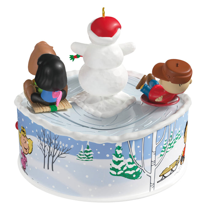 The Peanuts® Gang Let's Go Sledding! Musical 2025 Ornament With Light and Motion