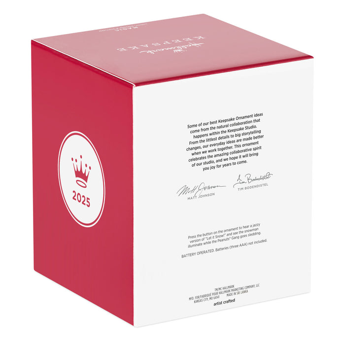 The Peanuts® Gang Let's Go Sledding! Musical 2025 Ornament With Light and Motion