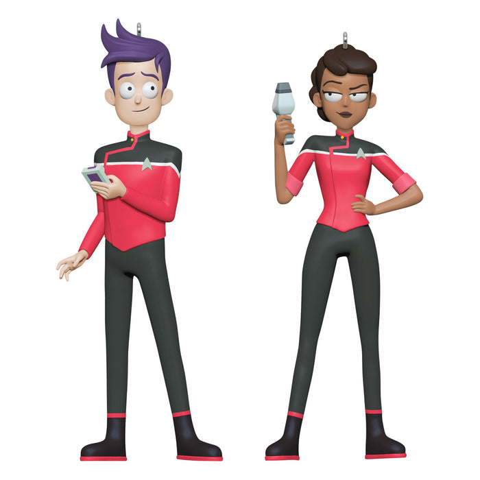 Star Trek™: Lower Decks Ensigns Beckett Mariner and Bradward Boimler 2025 Ornaments, Set of 2