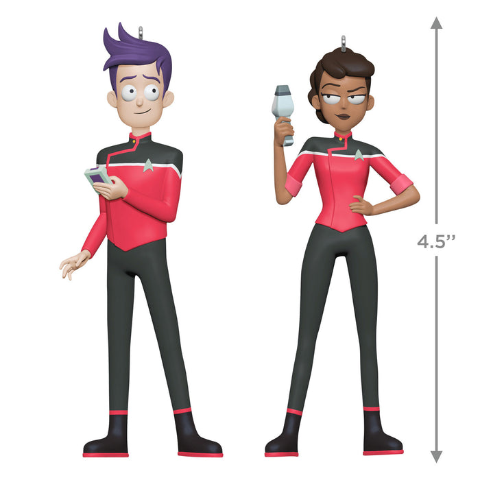 Star Trek™: Lower Decks Ensigns Beckett Mariner and Bradward Boimler 2025 Ornaments, Set of 2