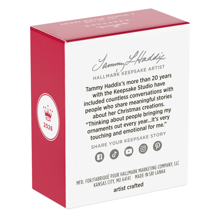Hallmark Keepsake Artist box with red and white design, featuring text and branding.