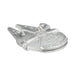 Silver Millennium Falcon model on a white background