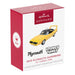 Hallmark Keepsake Christmas ornament packaging featuring a 1970 Plymouth Superbird.