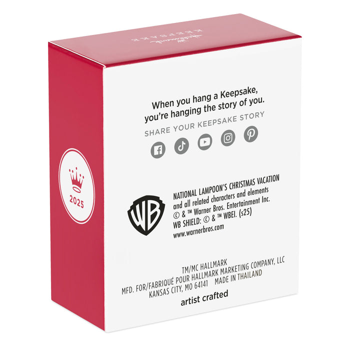 Mini National Lampoon's Christmas Vacation™ Sledding Clark 2025 Ornament, 1.25"