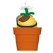 Potted plant-shaped object on a white background