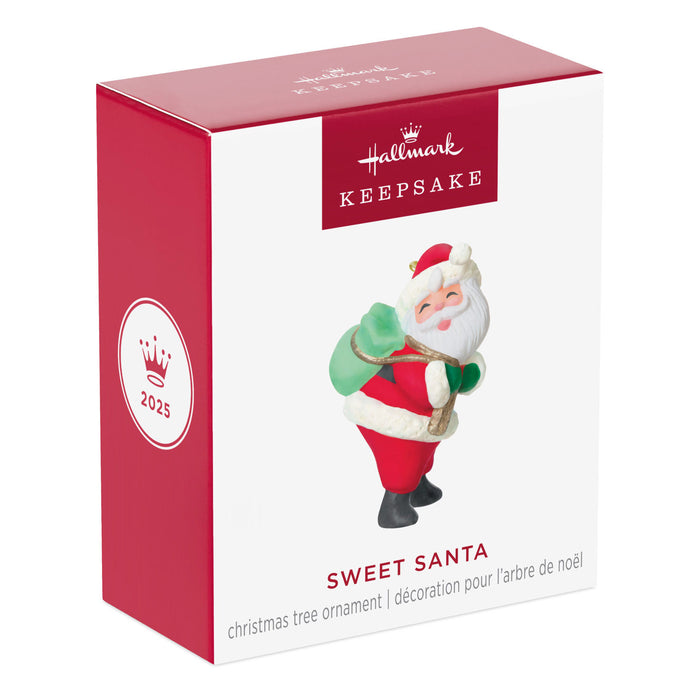 Mini Sweet Santa 2025 Ornament, 1.5"