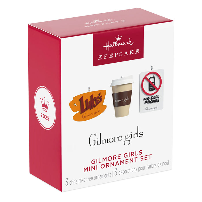 Mini Gilmore Girls 2025 Ornaments, Set of 3
