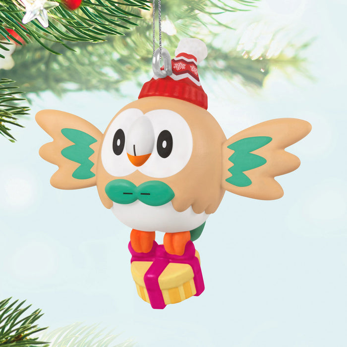 Mini Pokémon Holiday Rowlet 2025 Ornament, 1.25"