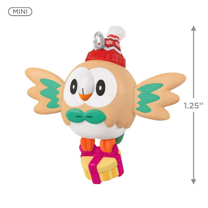 Mini Pokémon Holiday Rowlet 2025 Ornament, 1.25"