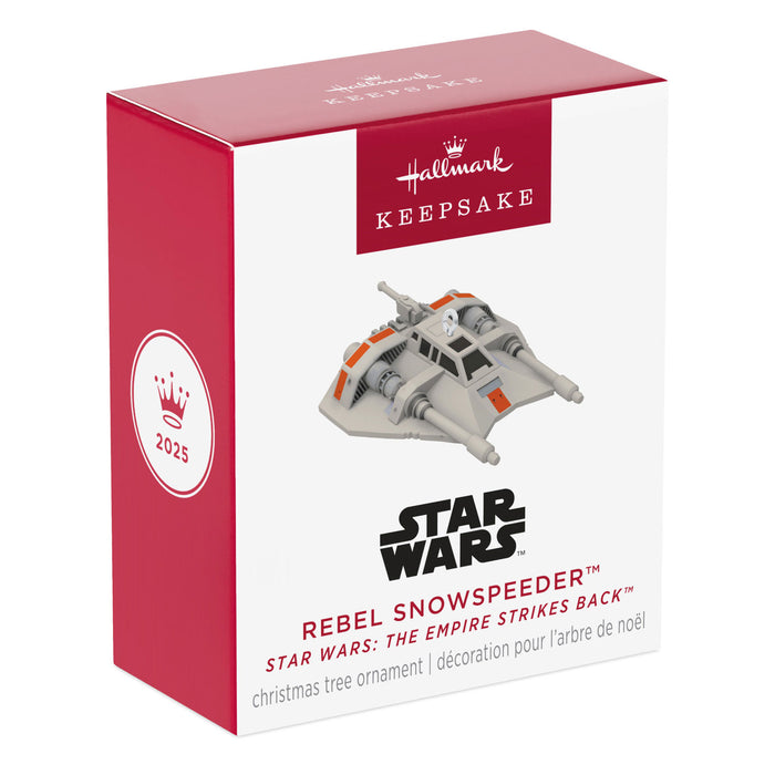 Mini Star Wars: The Empire Strikes Back™ Rebel Snowspeeder™ 2025 Ornament, 0.25"