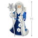 Decorative figure of a bearded man in blue robes with a silver staff, standing next to a measurement indicator.