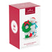 Hallmark 2025 Christmas ornament packaging with snowman and wreath design.