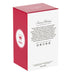 Red and white box with text and a logo on a white background