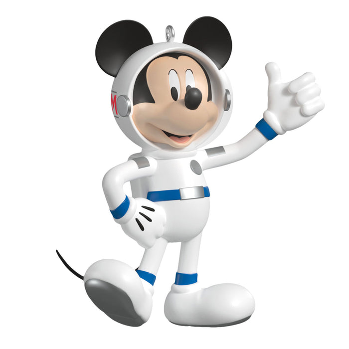 Mickey Mouse astronaut figure on a white background