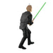 Figure of a character from 'Star Wars' holding a green lightsaber on a white background