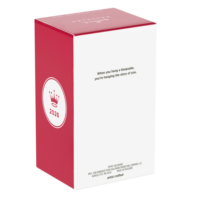 Red and white box with a logo and text on a white background