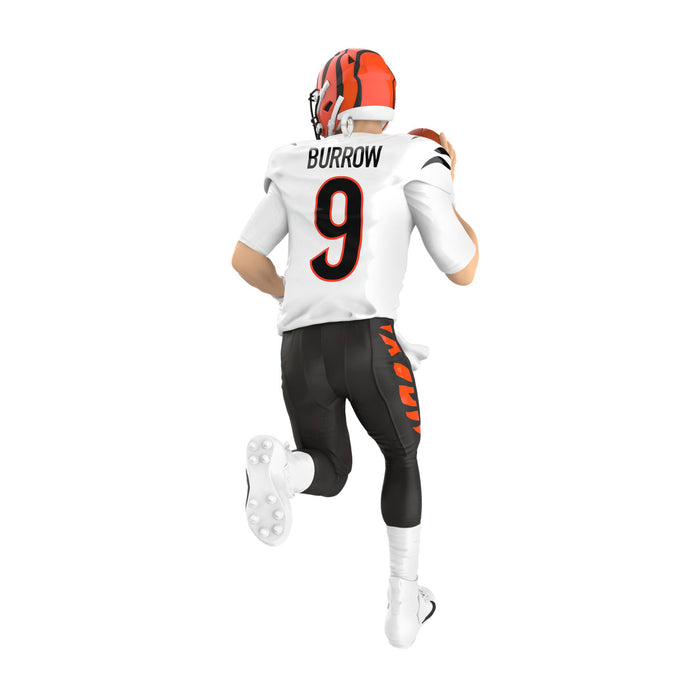 Person wearing a football uniform with 'Burrow' and number '9' on a white background