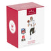 Hallmark NFL Christmas ornament packaging with player illustration and branding