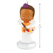 Decorative angel figurine with a paintbrush and palette, standing on a white background with a measurement label.