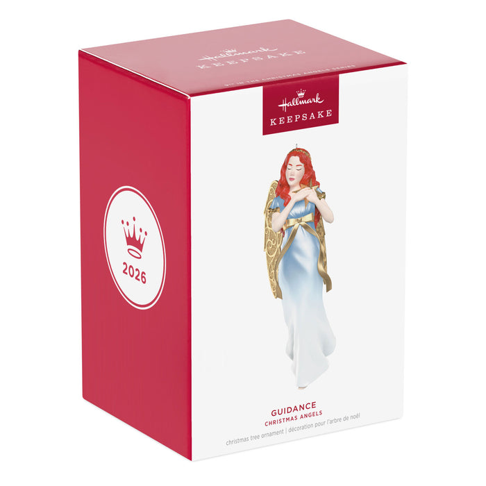 Hallmark 2026 Guidance Christmas Angels ornament packaging on a white background