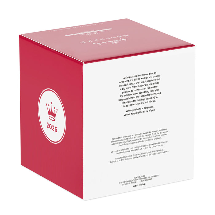 Red and white box with a crown emblem and text on a white background