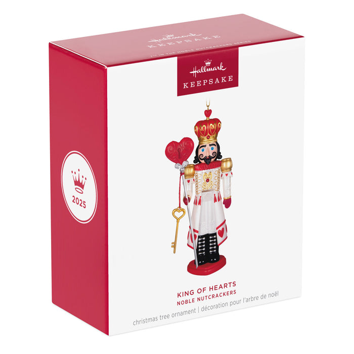 Noble Nutcrackers King of Hearts 2025 Ornament