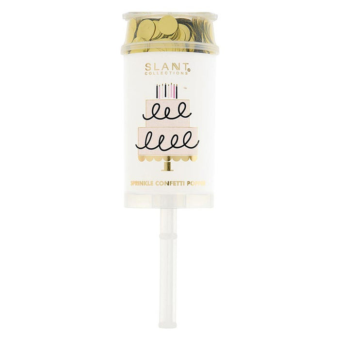 Slant Collections confetti popper on a white background