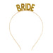 Headband - Bride - Gold