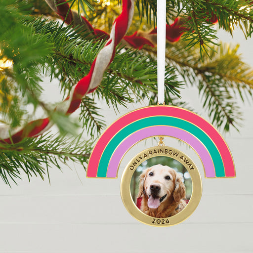 Only a Rainbow Away 2024 Metal Photo Frame Ornament