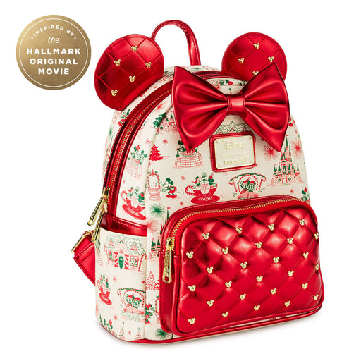 Hallmark + Disney Holiday Ever After Loungefly Minnie Mouse Mini Backpack