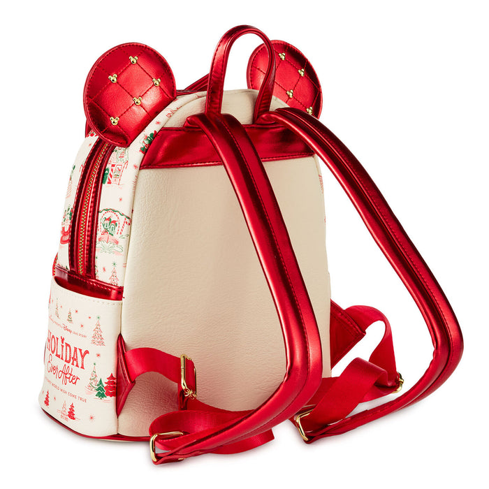 Hallmark + Disney Holiday Ever After Loungefly Minnie Mouse Mini Backpack