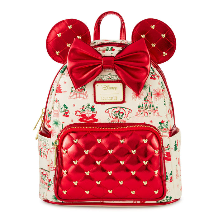Hallmark + Disney Holiday Ever After Loungefly Minnie Mouse Mini Backpack