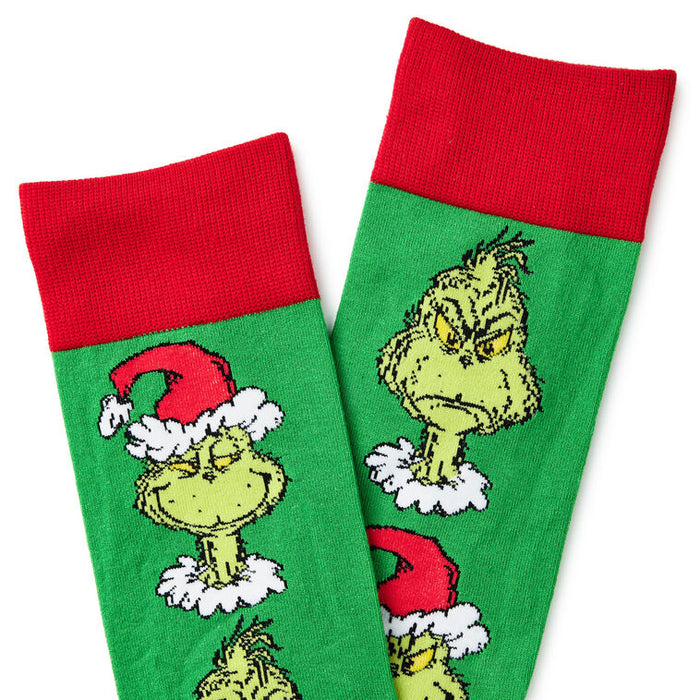 Red-and-Green-Grinch-Faces-Christmas-Socks_1XKT9014_03
