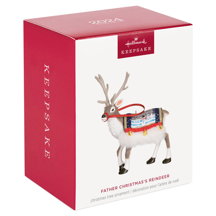 Father Christmas's Reindeer Limited Quantity 2024 Ornament