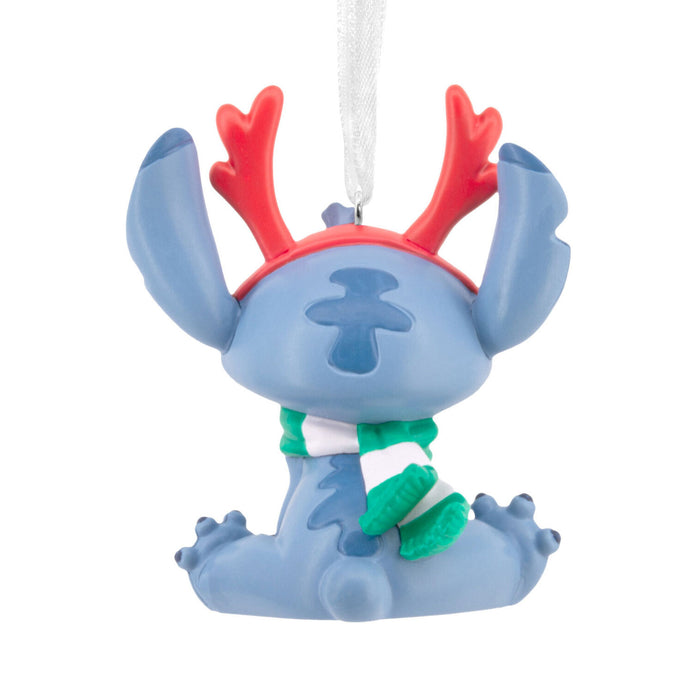 Disney Stitch With Red Antlers Hallmark Ornament