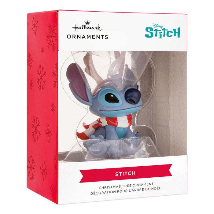 Disney Stitch With Red Antlers Hallmark Ornament